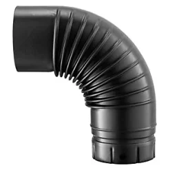 Castorama Coude émaillé Gris 90° ø150 Mm Poujoulat