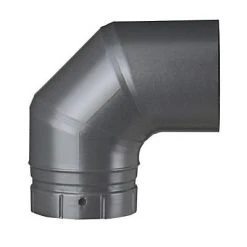 Castorama Coude émaillé Segmenté Gris 90° X ø130 Poujoulat