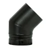 Castorama Coude émaillé Segmenté Noir 45° X ø150 Poujoulat