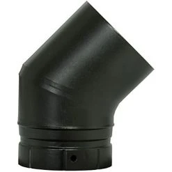 Castorama Coude émaillé Segmenté Noir 45° X ø80 Poujoulat