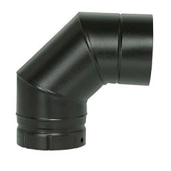 Castorama Coude émaillé Segmenté Noir 90° X ø150 Poujoulat