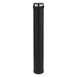 Castorama Elément Droit Therminox ø150 Mm Noir, 1 M Poujoulat