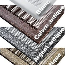Castorama Grille D'air Chaud Pré-cadré 200x200 Or