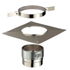 Castorama Kit Accessoires Pour Flexible Ø150 Mm Carré Poujoulat