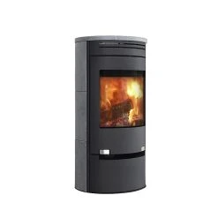 Castorama Poêle à Bois Aduro 1.1SK Gris Noir Mat 6 kW