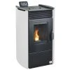 Castorama Poele à Granulés Bestove Bohème Blanc 8kW