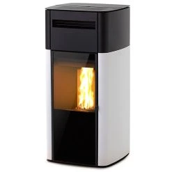 Castorama Poele à Granulés Bestove Satie Blanc 9kW