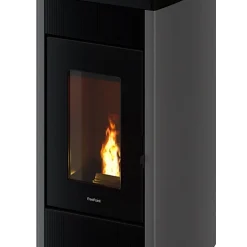 Castorama Poêle à Granulés étanche Canalisable Freepoint Duke Titanium 14 KW
