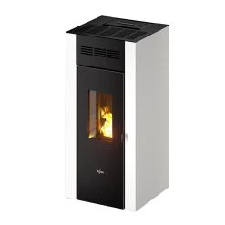 Castorama Poêle à Granulés étanche Canalisable Pegaso Elane 9 Blanc 8.5 KW