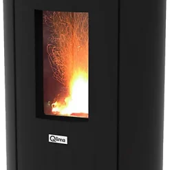 Castorama Poêle à Granulés Qlima Amadéa 9500W Noir