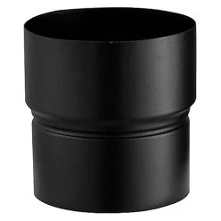 Castorama Réduction émaillée Noir Mat ø130 - 125 Mm Poujoulat