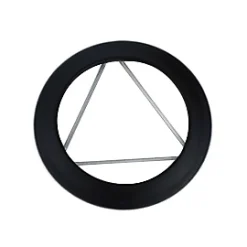 Castorama Rosace émaillé Noir Mat Ø180 Mm Poujoulat