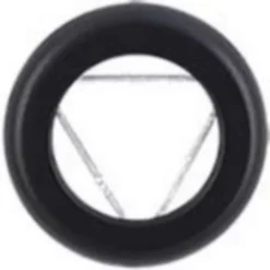 Castorama Rosace émaillé Noir Mat ø80 Mm Poujoulat