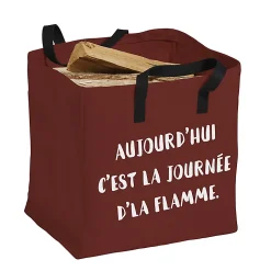 Castorama Sac à Bûches Dixneuf Memo Bordeaux