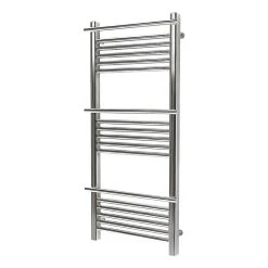 Castorama Sèche-serviettes Eau Chaude GoodHome Solna Vertical Chromé Mat 313 W