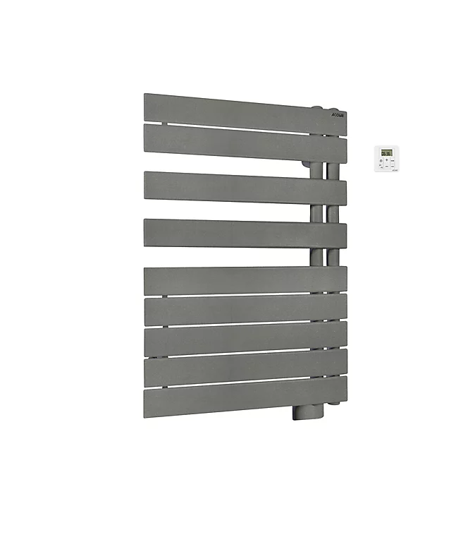 Castorama Sèche-serviettes électrique à Inertie Fluide Acova Alpaga Asymétrique Grey Aluminium 500W 1 Castorama Sèche-serviettes électrique à Inertie Fluide Acova Alpaga Asymétrique Grey Aluminium 500W