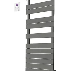 Castorama Sèche-serviettes électrique à Inertie Fluide Acova Alpaga Symétrique Grey Aluminium 750W