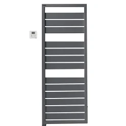 Castorama Sèche-serviettes électrique à Inertie Fluide Acova Astrakan Anthracite 750W