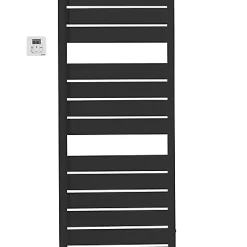 Castorama Sèche-serviettes électrique à Inertie Fluide Acova Astrakan Black Flash 750W