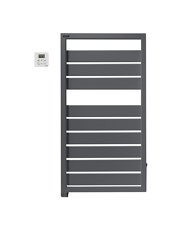 Castorama Sèche-serviettes électrique à Inertie Fluide Acova Astrakan Grey Aluminium 500W 1 Castorama Sèche-serviettes électrique à Inertie Fluide Acova Astrakan Grey Aluminium 500W