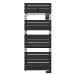 Castorama Sèche-serviettes électrique à Inertie Fluide Sauter Asama Connectable Anthracite 750W