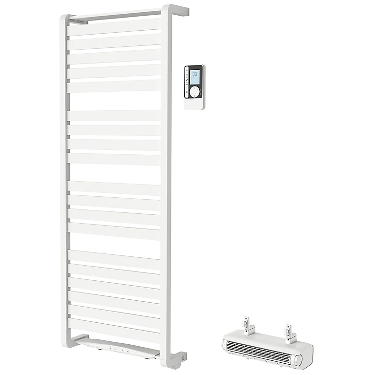 Castorama Sèche-serviettes électrique GoodHome Loreto Blanc 750W + Soufflerie Amovible GoodHome Acilia Blanc 1000W 1 Castorama Sèche-serviettes électrique GoodHome Loreto Blanc 750W + Soufflerie Amovible GoodHome Acilia Blanc 1000W