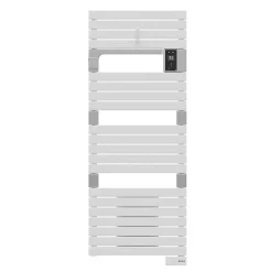 Castorama Sèche-serviettes électrique Soufflant à Inertie Fluide Sauter Asama Connectable Blanc 750W + Soufflerie 1000W