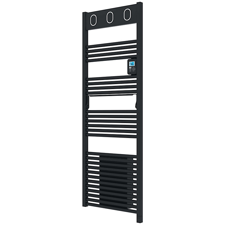 Castorama Sèche-serviettes électrique Soufflant à Inertie Fluide Sauter Marapi Anthracite 750 + Soufflerie 1000W 1 Castorama Sèche-serviettes électrique Soufflant à Inertie Fluide Sauter Marapi Anthracite 750 + Soufflerie 1000W