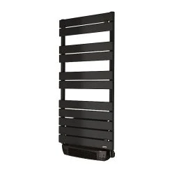 Castorama Sèche-serviettes électrique Soufflant De'Longhi Ghibli Noir 700W + Soufflerie 1000W