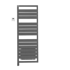 Castorama Sèche-serviettes Soufflant électrique Acova Astrakan +Air 750 + Soufflerie 1000W Grey Aluminium