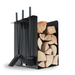 Castorama Serviteur Range-bûche Le Marquier Noir
