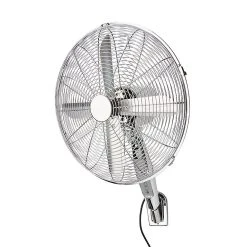 Castorama Ventilateur Mural ZF-1602RW-2 Oscillation à 86° 3 vitesses Argent
